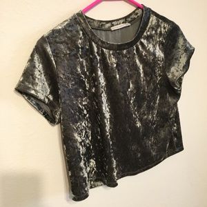 Velour Crop top